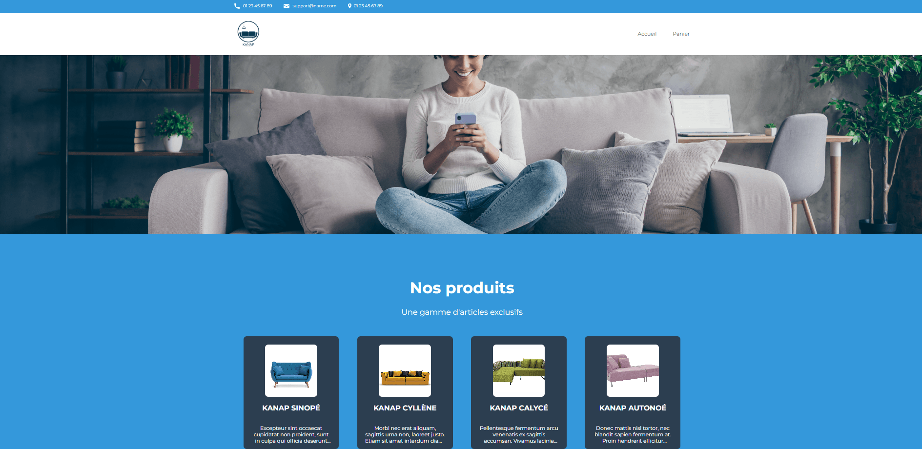 Site e-commerce Kanap